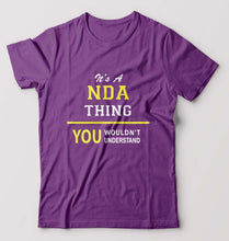 Load image into Gallery viewer, NDA Army T-Shirt for Men-Purple-Ektarfa.online
