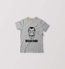 Load image into Gallery viewer, Money Heist Bella Ciao Kids T-Shirt for Boy/Girl-Grey-Ektarfa.online
