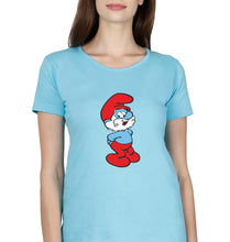 Load image into Gallery viewer, Papa Smurf T-Shirt for Women-Sky Blue-Ektarfa.online
