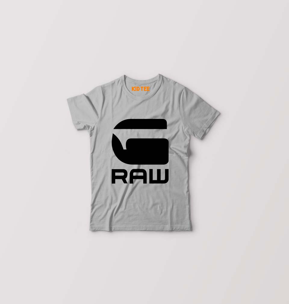G Raw Kids T-Shirt for Boy/Girl-Grey-Ektarfa.online