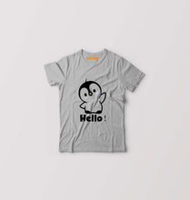 Load image into Gallery viewer, Penguin Hello Kids T-Shirt for Boy/Girl-Grey-Ektarfa.online
