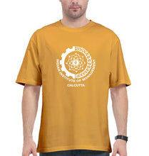 Load image into Gallery viewer, IIM Calcutta Oversized T-Shirt for Men-Golden Yellow-Ektarfa.online
