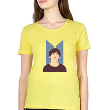 Load image into Gallery viewer, V-BTS(K-Pop) T-Shirt for Women-Yellow-Ektarfa.online
