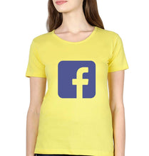 Load image into Gallery viewer, Facebook T-Shirt for Women-Yellow-Ektarfa.online
