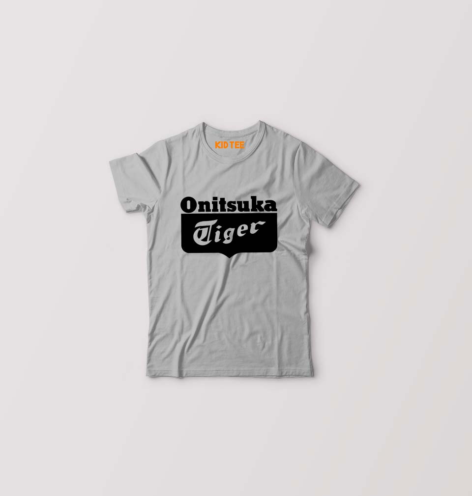Onitsuka Tiger Kids T-Shirt for Boy/Girl-Grey-Ektarfa.online