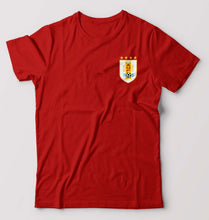 Load image into Gallery viewer, Uruguay Football T-Shirt for Men-Red-Ektarfa.online
