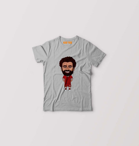 Mohamed Salah Kids T-Shirt for Boy/Girl-Grey-Ektarfa.online