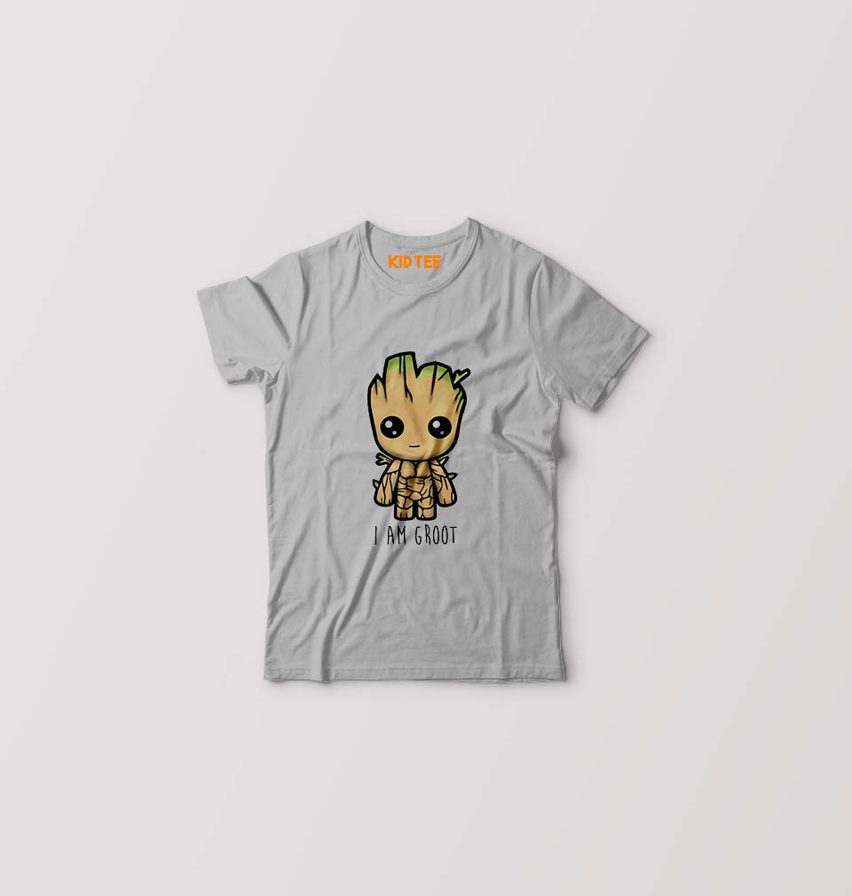 Groot Kids T-Shirt for Boy/Girl-Grey-Ektarfa.online