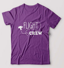 Load image into Gallery viewer, Flight Crew T-Shirt for Men-Purple-Ektarfa.online
