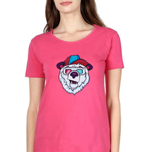 Load image into Gallery viewer, Bear T-Shirt for Women-Pink-Ektarfa.online
