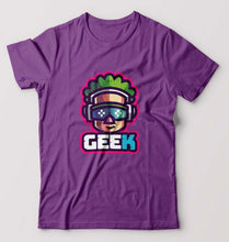 Load image into Gallery viewer, Geek T-Shirt for Men-Purple-Ektarfa.online
