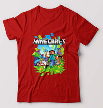 Load image into Gallery viewer, Minecraft T-Shirt for Men-Red-Ektarfa.online

