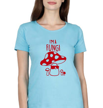 Load image into Gallery viewer, Mushroom T-Shirt for Women-Light Blue-Ektarfa.online
