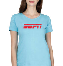 Load image into Gallery viewer, ESPN T-Shirt for Women-Light Blue-Ektarfa.online
