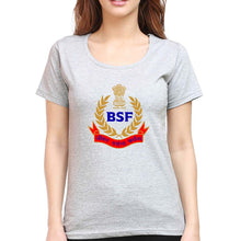 Load image into Gallery viewer, BSF Army T-Shirt for Women-Grey Melange-Ektarfa.online
