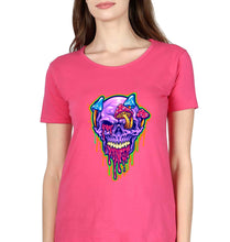 Load image into Gallery viewer, Trippy Psychedelic Peace T-Shirt for Women-Pink-Ektarfa.online
