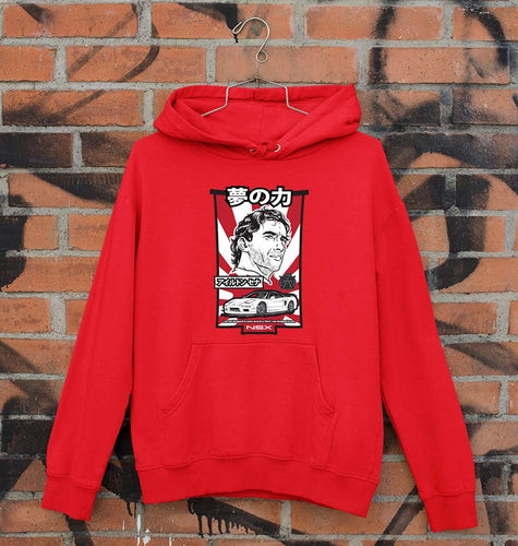 Ayrton Senna Unisex Hoodie for Men/Women-Red-Ektarfa.online