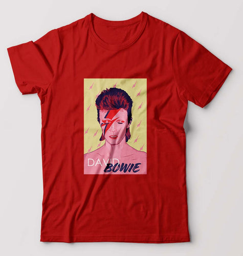David Bowie T-Shirt for Men-Red-Ektarfa.online