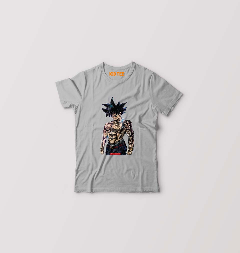 Goku Kids T-Shirt for Boy/Girl-Grey-Ektarfa.online