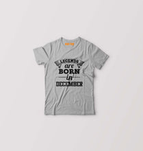 Load image into Gallery viewer, Legends are Born in December Kids T-Shirt for Boy/Girl-Grey-Ektarfa.online
