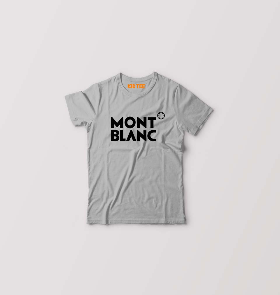 Mont Blanc Kids T-Shirt for Boy/Girl-Grey-Ektarfa.online