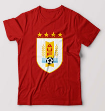 Load image into Gallery viewer, Uruguay Football T-Shirt for Men-Red-Ektarfa.online
