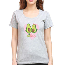 Load image into Gallery viewer, Avocado Love T-Shirt for Women-Grey Melange-Ektarfa.online
