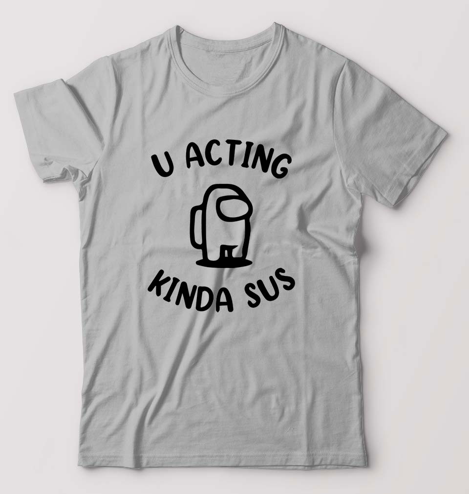 Among Us T-Shirt for Men-Grey Melange-Ektarfa.online