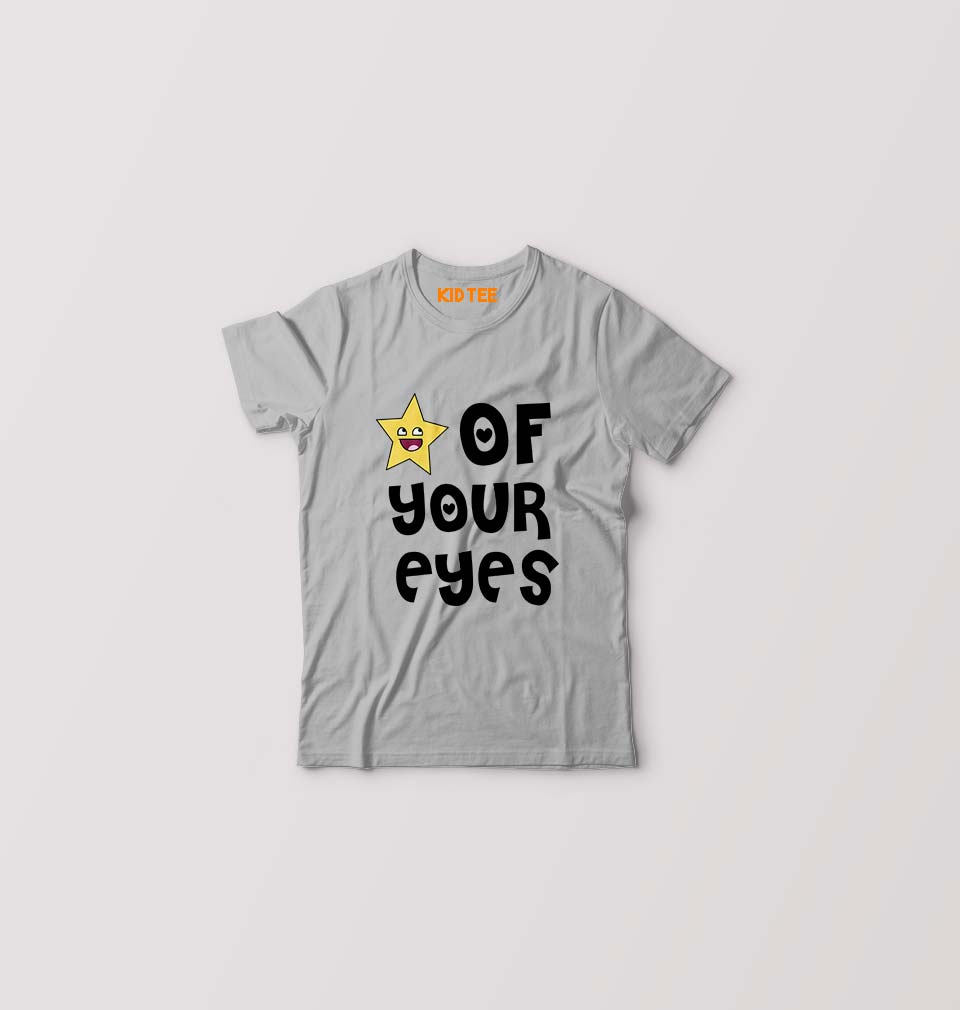 Star Of Your Eye Kids T-Shirt for Boy/Girl-Grey-Ektarfa.online