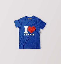 Load image into Gallery viewer, I Love Tennis Kids T-Shirt for Boy/Girl-Royal Blue-Ektarfa.online
