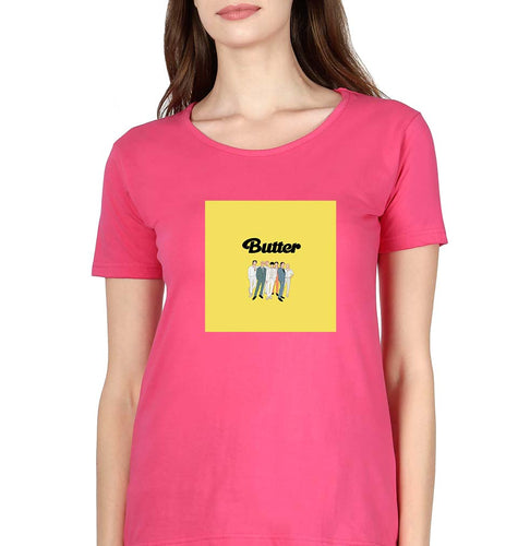 BTS Butter T-Shirt for Women-Pink-Ektarfa.online