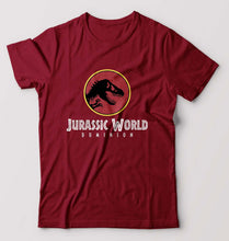 Load image into Gallery viewer, Jurassic World T-Shirt for Men-S(38 Inches)-Maroon-Ektarfa.online
