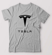 Load image into Gallery viewer, Tesla T-Shirt for Men-Grey Melange-Ektarfa.online
