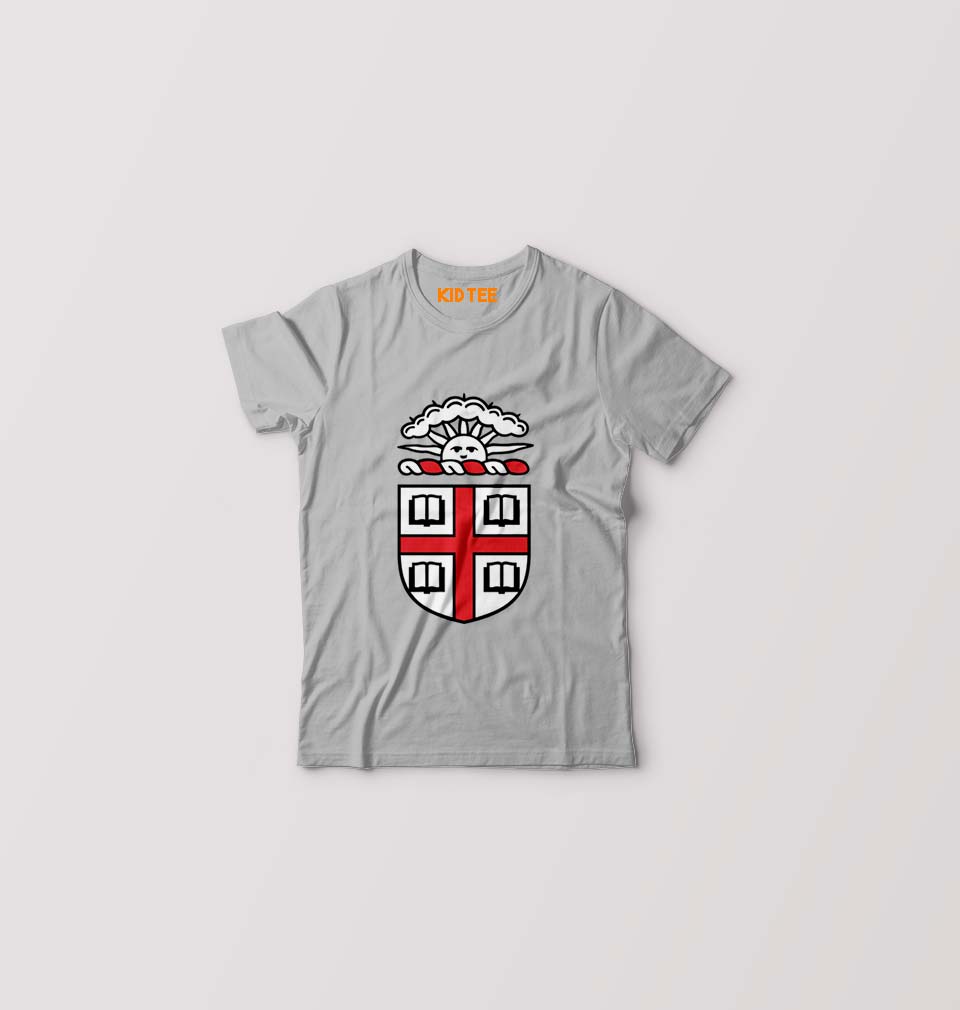 Brown University Kids T-Shirt for Boy/Girl-Grey-Ektarfa.online