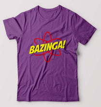 Load image into Gallery viewer, Sheldon Cooper Bazinga T-Shirt for Men-Purple-Ektarfa.online
