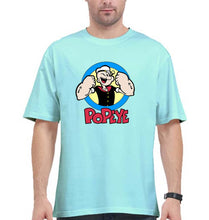 Load image into Gallery viewer, Popeye Oversized T-Shirt for Men-Mint-Ektarfa.online
