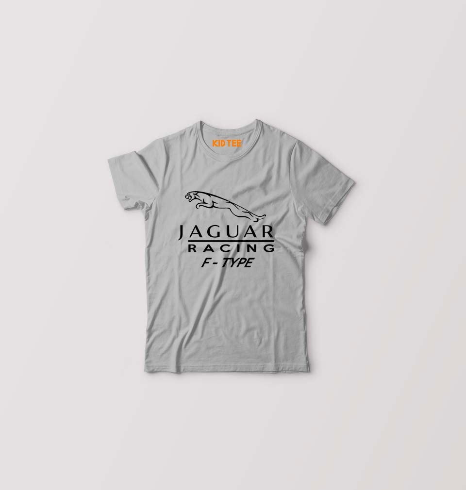 Jaguar Kids T-Shirt for Boy/Girl-Grey-Ektarfa.online