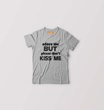 Load image into Gallery viewer, Adore Me But dont Kiss Me Kids T-Shirt for Boy/Girl-Grey-Ektarfa.online
