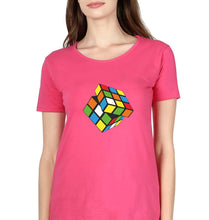 Load image into Gallery viewer, Rubik&#39;s Cube T-Shirt for Women-Pink-Ektarfa.online
