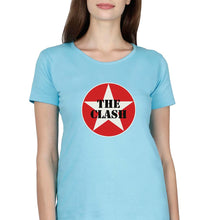 Load image into Gallery viewer, The Clash T-Shirt for Women-Sky Blue-Ektarfa.online
