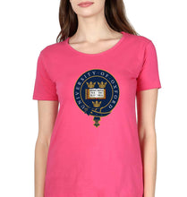 Load image into Gallery viewer, University of Oxford T-Shirt for Women-Pink-Ektarfa.online
