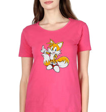 Load image into Gallery viewer, Tails Sonic T-Shirt for Women-Pink-Ektarfa.online
