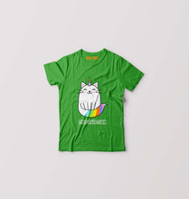 Load image into Gallery viewer, MEOWNICORN Kids T-Shirt for Boy/Girl-Flag Green-Ektarfa.online
