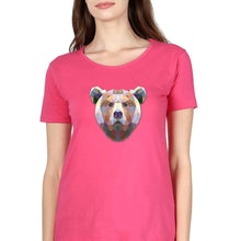 Load image into Gallery viewer, Bear T-Shirt for Women-Pink-Ektarfa.online
