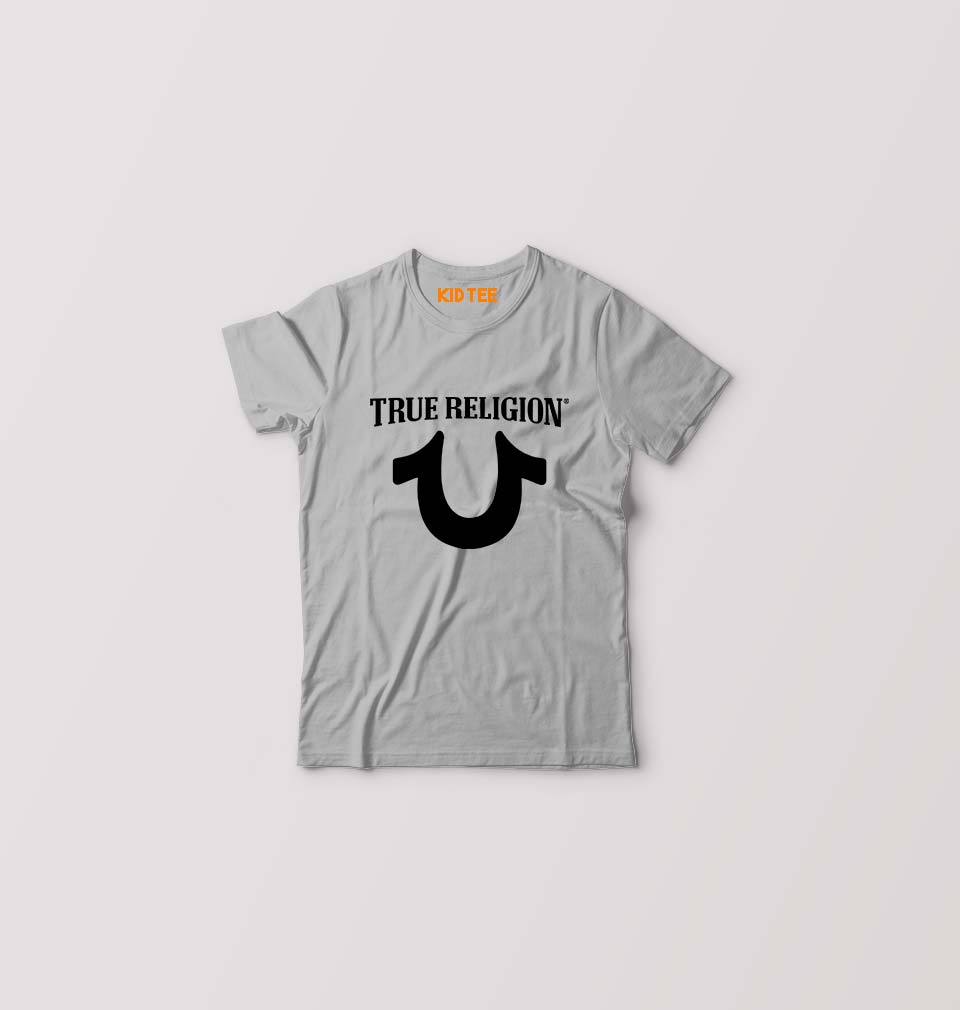 True Religion Kids T-Shirt for Boy/Girl-Grey-Ektarfa.online