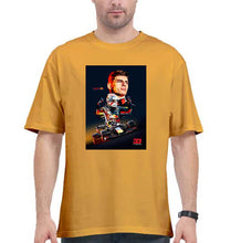 Load image into Gallery viewer, Max Verstappen Oversized T-Shirt for Men-Golden Yellow-Ektarfa.online

