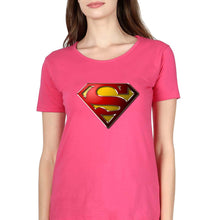 Load image into Gallery viewer, Superman Superhero T-Shirt for Women-Pink-Ektarfa.online
