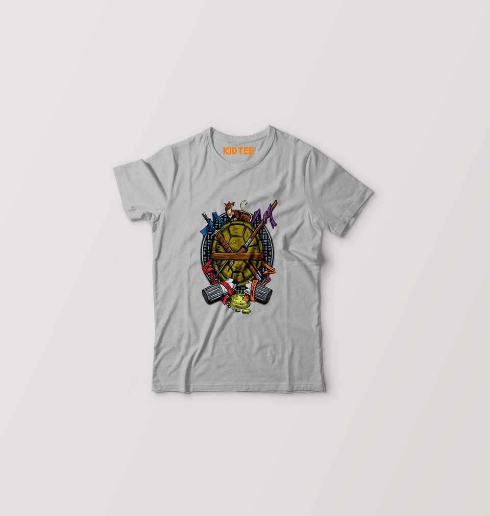 TMNT Kids T-Shirt for Boy/Girl-Grey-Ektarfa.online
