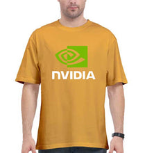Load image into Gallery viewer, Nvidia Oversized T-Shirt for Men-Golden Yellow-Ektarfa.online
