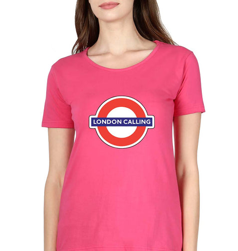 London Calling T-Shirt for Women-Pink-Ektarfa.online